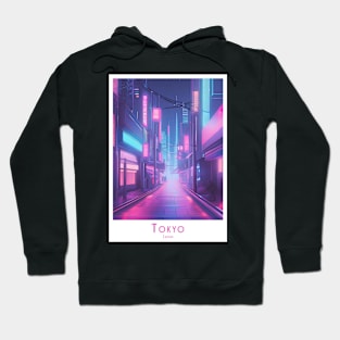 Abstract Vintage Retro Neon Tokyo Japan Nights Hoodie